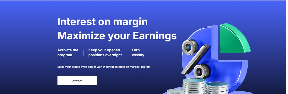 Weltrade Interest on Margin programme page