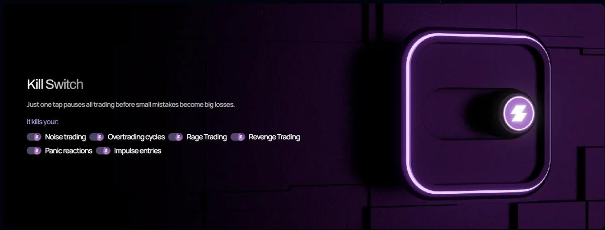 Zuperior Kill Switch feature that pauses all trading with one tap
